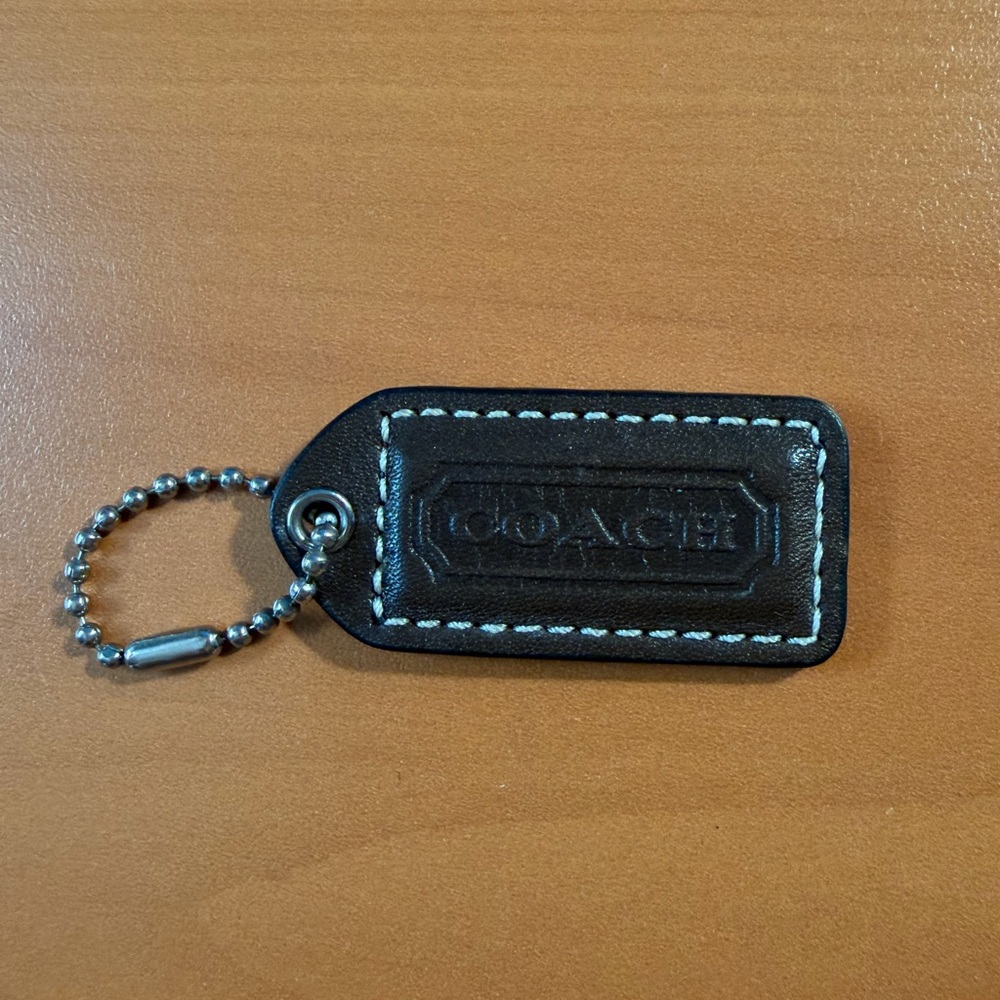 Coach Brown Leather Hangtag